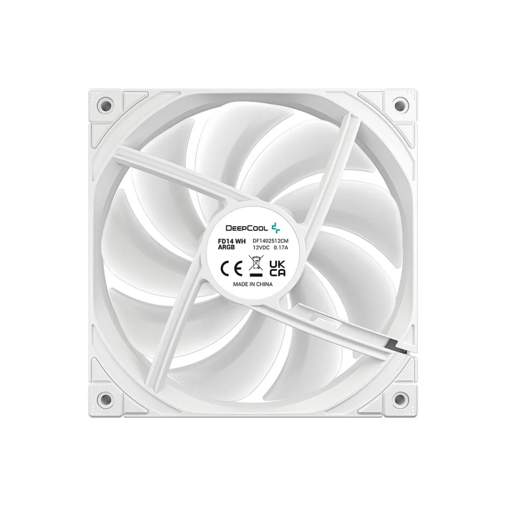 DeepCool FL14 3 IN 1 ARGB 140mm Case Fan White thumbnail