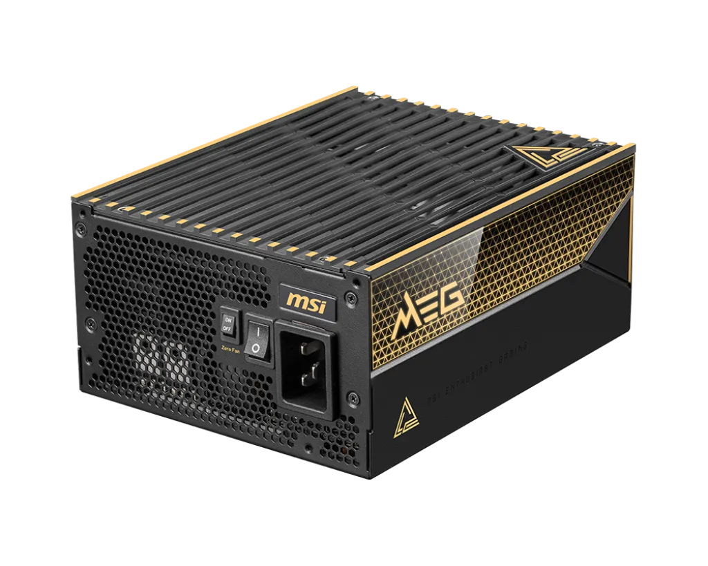 MSI MEG Ai1600T PCIE5 1600W 80 Plus Titanium Fully Modular Power Supply thumbnail